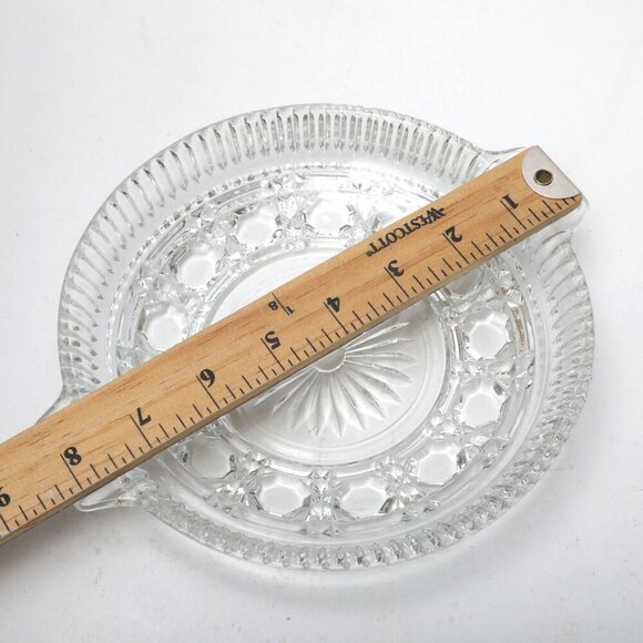 Vintage Federal Glass Relish Dish Windsor Pattern Trinket Divided Tray Retro - Picture 4 of 8